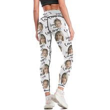 Custom Woman's Face Leggings Yoga Pants - Best Mom Ever