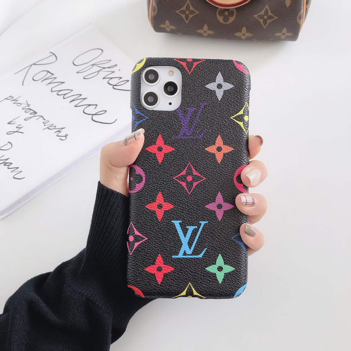 Supreme And Black Louis Vuitton iPhone 11 Pro Flip Case