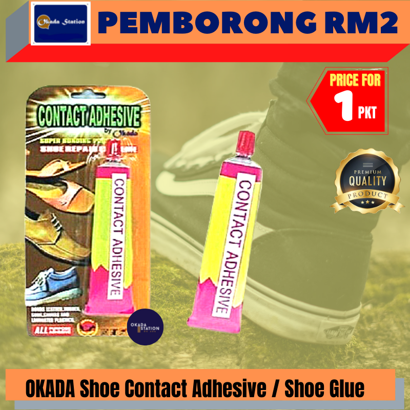 (RM2) OKADA Shoe Glue / Gam Kasut / Shoes Adhesive / Shoe Super Glue