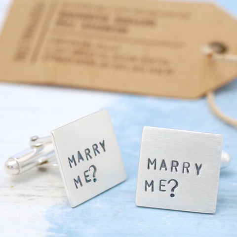 Will you marry me cufflinks