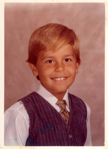 Future CEO, dressed for success. I know, the hair...It's a long story.