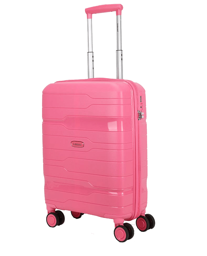 ten tweede Klant Kruiden Handbagage koffer 55x40x20 cm roze | Kofferkopen.nl