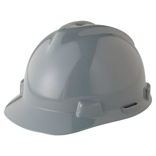 MSA V-Gard Slotted Hard Hat w/ Fas-Trac Suspension - 475364