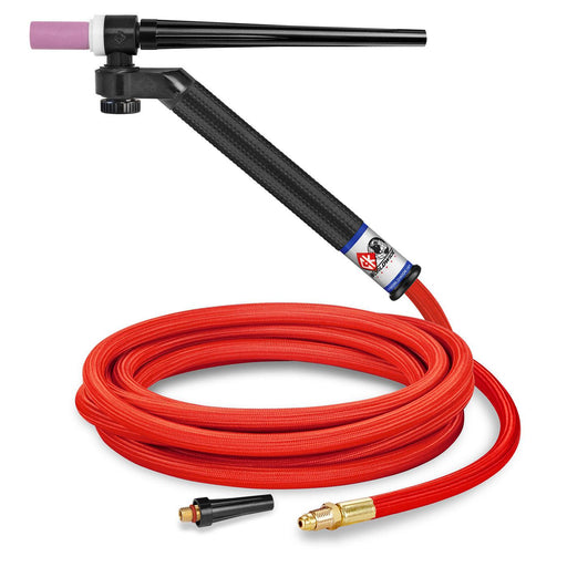 CK Worldwide 130A FlexLoc TIG Torch w/ SuperFlex Cable, 12.5 foot lead