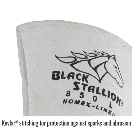 Black Stallion Premium Grain Elkskin Stick Glove w/ Nomex Back - 850