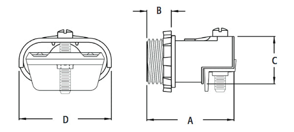 Single Screw Duplex Connector Diagram