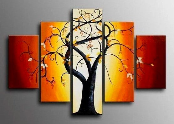 Tree of Life Painting, Bedroom Canvas Paintings, Bedroom Wall Art Paintings, Large Paintings for Bedroom