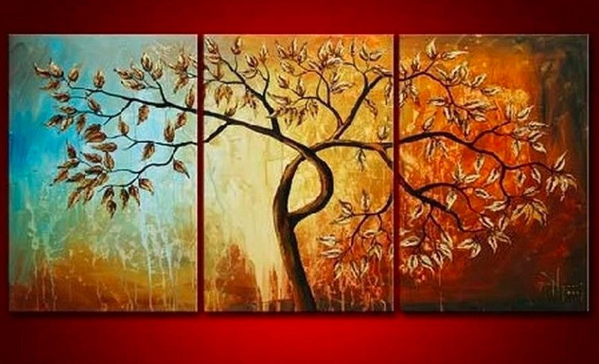 Tree of Life Painting, Tree Painting, Modern Art Painting, Acrylic Tree of Life Painting