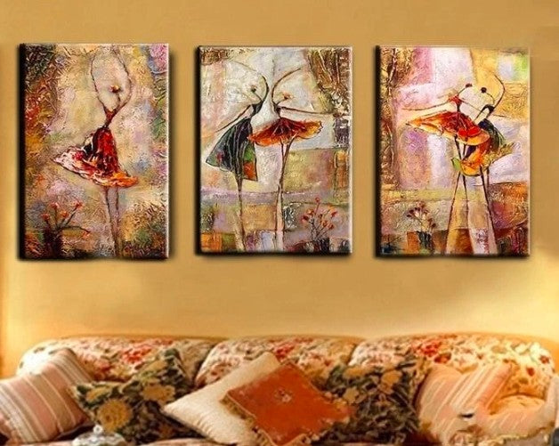 Bedroom Canvas Paintings, Bedroom Wall Art Paintings, Large Paintings, Heavy Texture Artwork