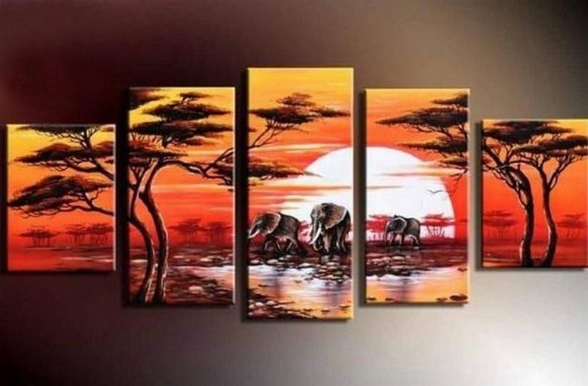 sunset paintings on canvas