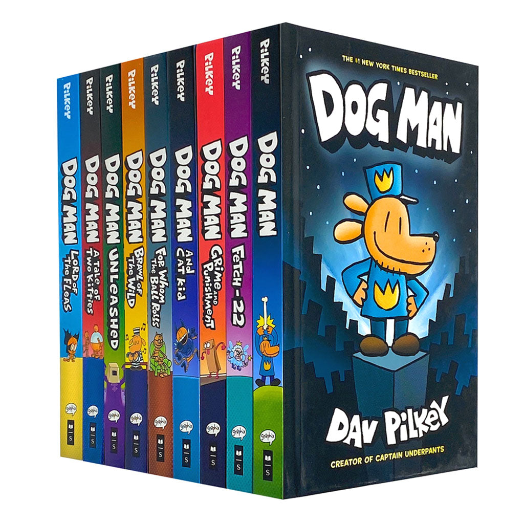 Dav Pilkey 10 Books Collection Set Adventures of Dog Man Series Inc Wo