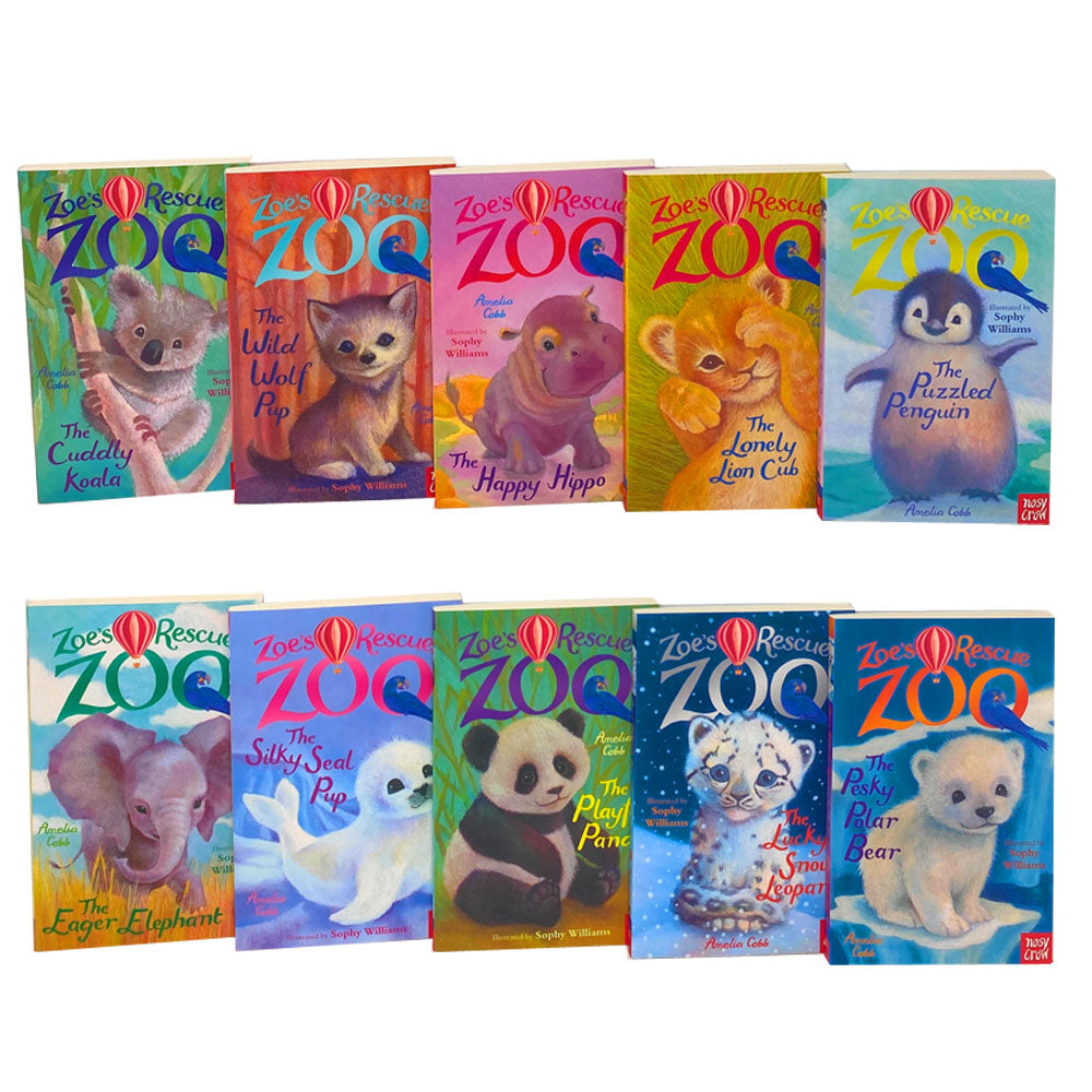 Zoe's Rescue Zoo Collection 10 Books Set (The little Llama,Happy Hippo –  Lowplex