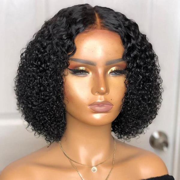 13x4 150% Bob Wig Deep Wave Virgin Human Hair