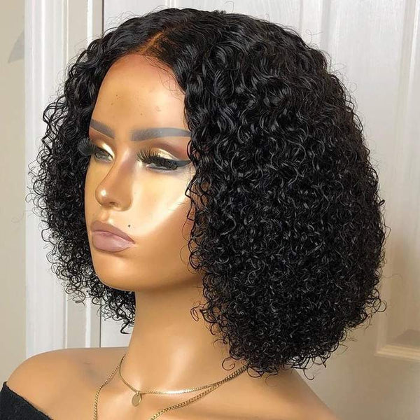 13x4 150% Bob Wig Deep Wave Virgin Human Hair