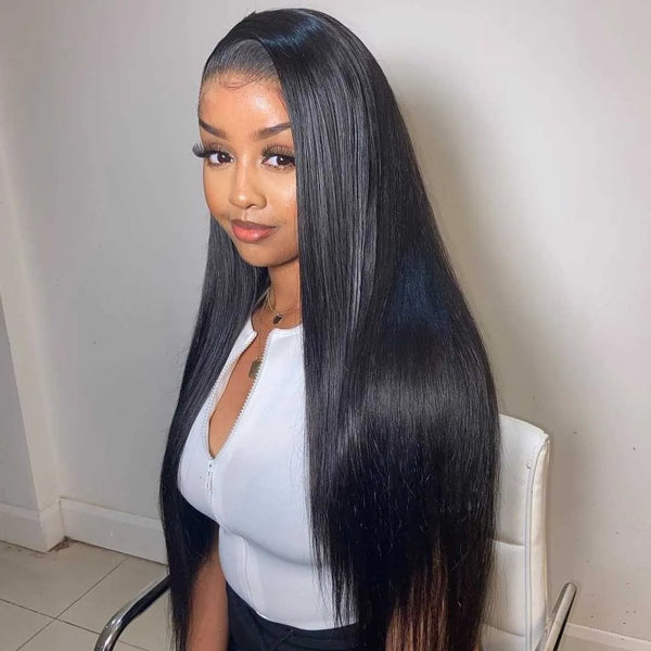 13x6 200% HD Lace Wig Glueless Virgin Human Hair Straight