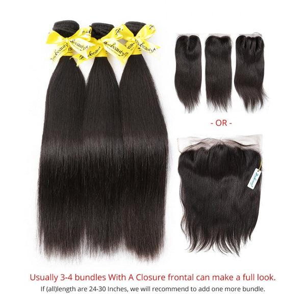 7A Hair Weave Brazilian Hair Straight