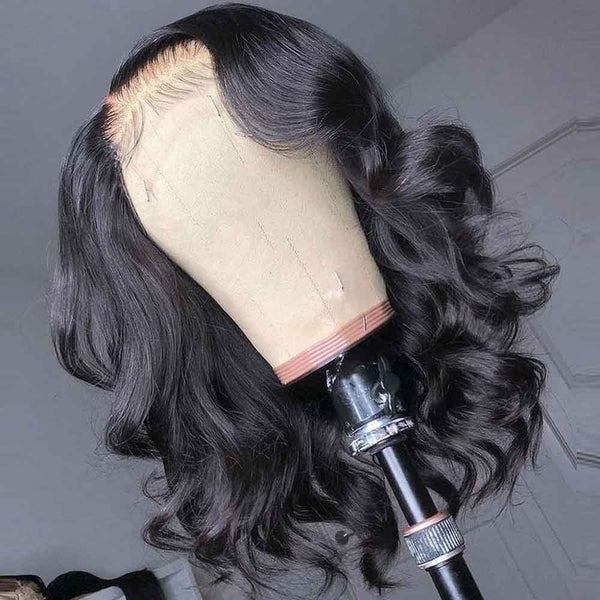 4x4 150% Bob Wig Body Wave Glueless Human Hair