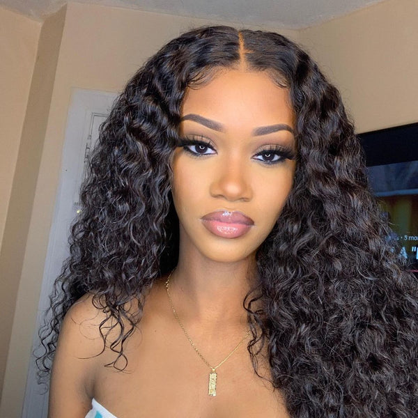 13x6 200% HD Lace Wig Glueless Virgin Human Hair Deep Wave