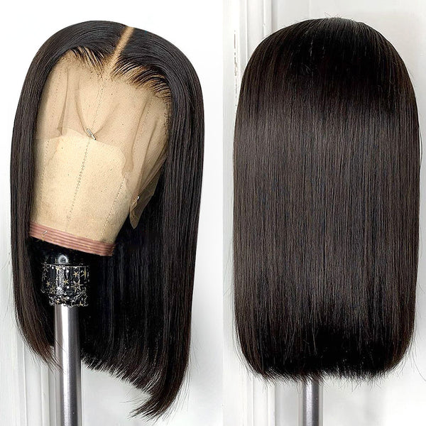 2x6 Straight Bob Wig Human Hair Silky Blunt Cut