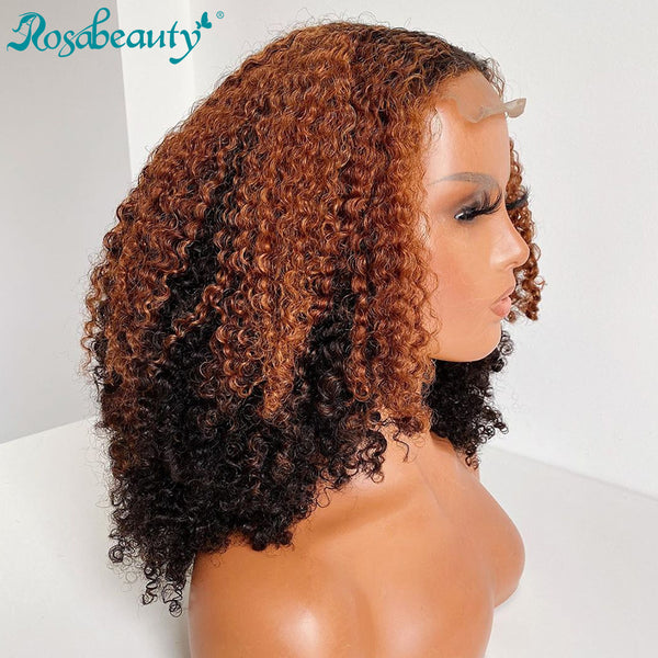 4x4 Affordable Curly Bob Wig Glueless Lace Wig Virgin Human Hair