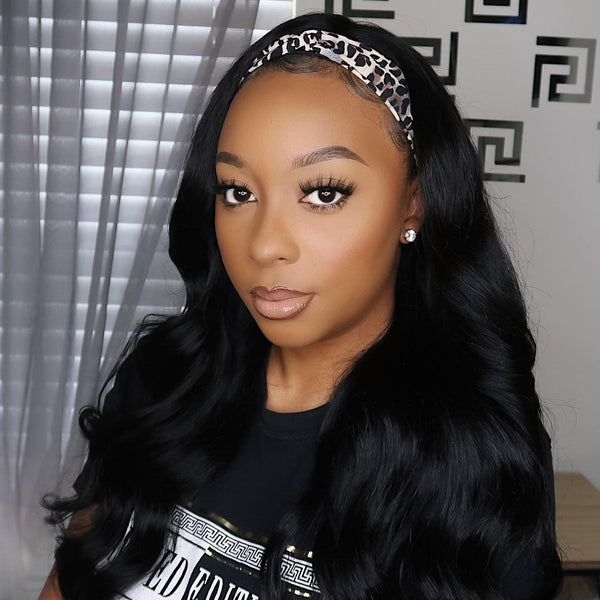 Body Wave Headband Wig Virgin Human Hair(Get Free Headband)