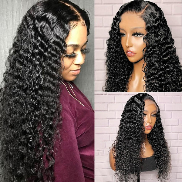 13x4 150% HD Lace Front Wig Human Hair Deep Wave