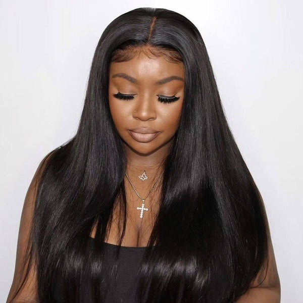 4x4 Lace Front Human Hair Closure Wigs Straight