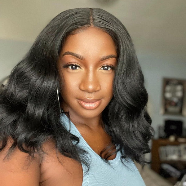 13x4 150% Bob Wig Body Wave Glueless Human Hair