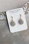 Aqua Glass Earrings