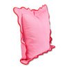 Furbish Studio Darcy Linen Pillow - Light Pink + Cherry