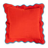 Furbish Studio Darcy Linen Pillow - Cherry + Peacock