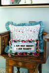 Furbish Studio Not Needy Needlepoint Pillow