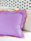 Furbish Studio Darcy Linen Pillow - Lilac + Orange