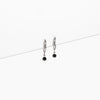 Tini Luxe Birthstone Charm Hoop Earrings