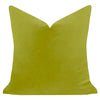 Laura Park Green 22x22 Solid Velvet Pillow