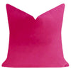 Laura Park Hot Pink 22x22 Solid Velvet Pillow