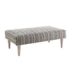 Dash & Albert Samson Black Rug Ottoman