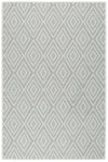 Dash & Albert Diamond Platinum/White Washable Rug