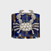 Joanna Buchanan Crab blue tortoiseshell resin napkin rings, set of four