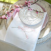 Crown Linens Cherry Blossom Tri-Fold Napkin