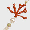 Joanna Buchanan Coral tassel hanging ornament, coral
