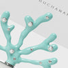 Joanna Buchanan Coral placecard holders, turquoise, set of two