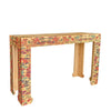 Red Egg Tattooed Console Table