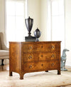 Modern History Three Drawer Walnut Commode