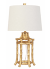 Bamboo Table Lamp in Gold - Lavender & Company