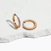 Tini Luxe Birthstone Hoop Earrings