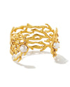 Kendra Scott Shea Statement Cuff Bracelet in Vintage Gold