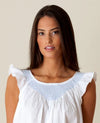 Jacaranda Living Lisa White Cotton Nightgown, Smocked