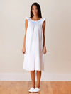 Jacaranda Living Lisa White Cotton Nightgown, Smocked