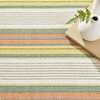 Dash & Albert Sloane Stripe Sprout Handwoven Cotton Rug